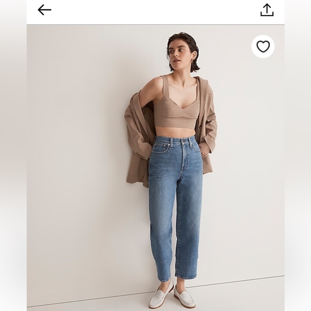 Madewell Petite The Perfect Vintage Wide Leg Crop Jean